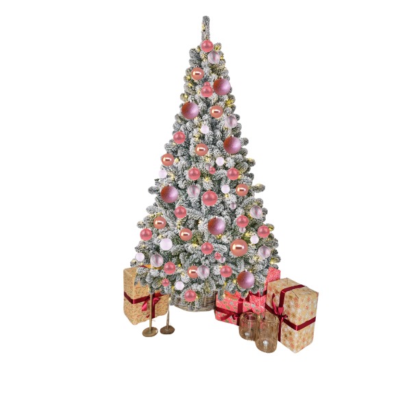 Kerstboom Snow Pink (215 cm)